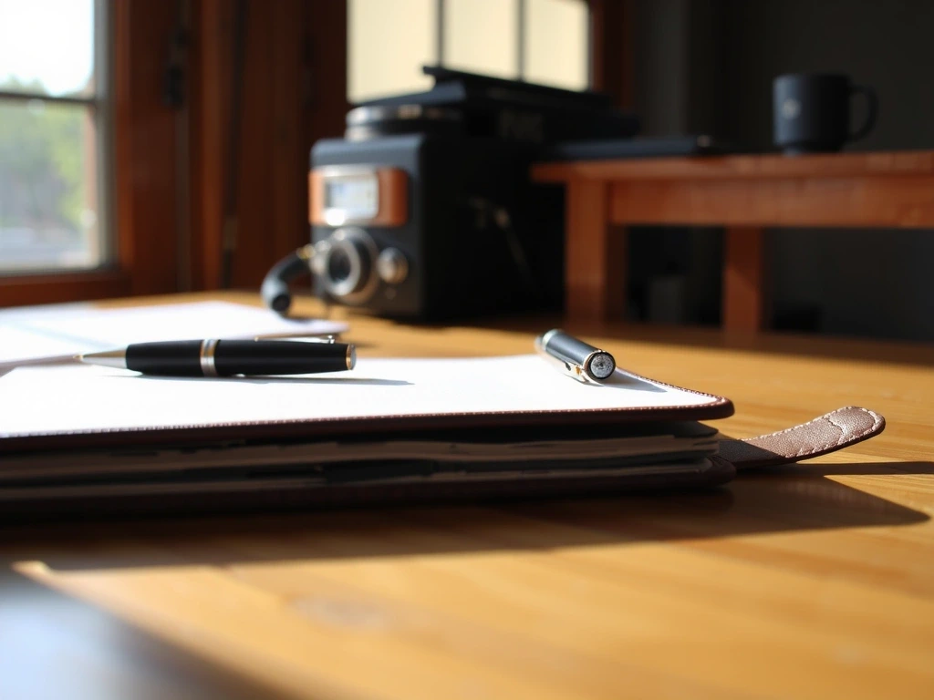 Bureau minimaliste et serein