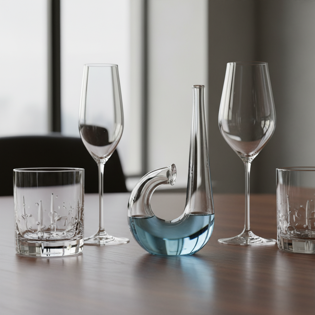 Verre d'eau claire avec des tranches d'agrumes et de concombre sur une surface de marbre, lumière latérale mettant en relief la fraîcheur et la transparence